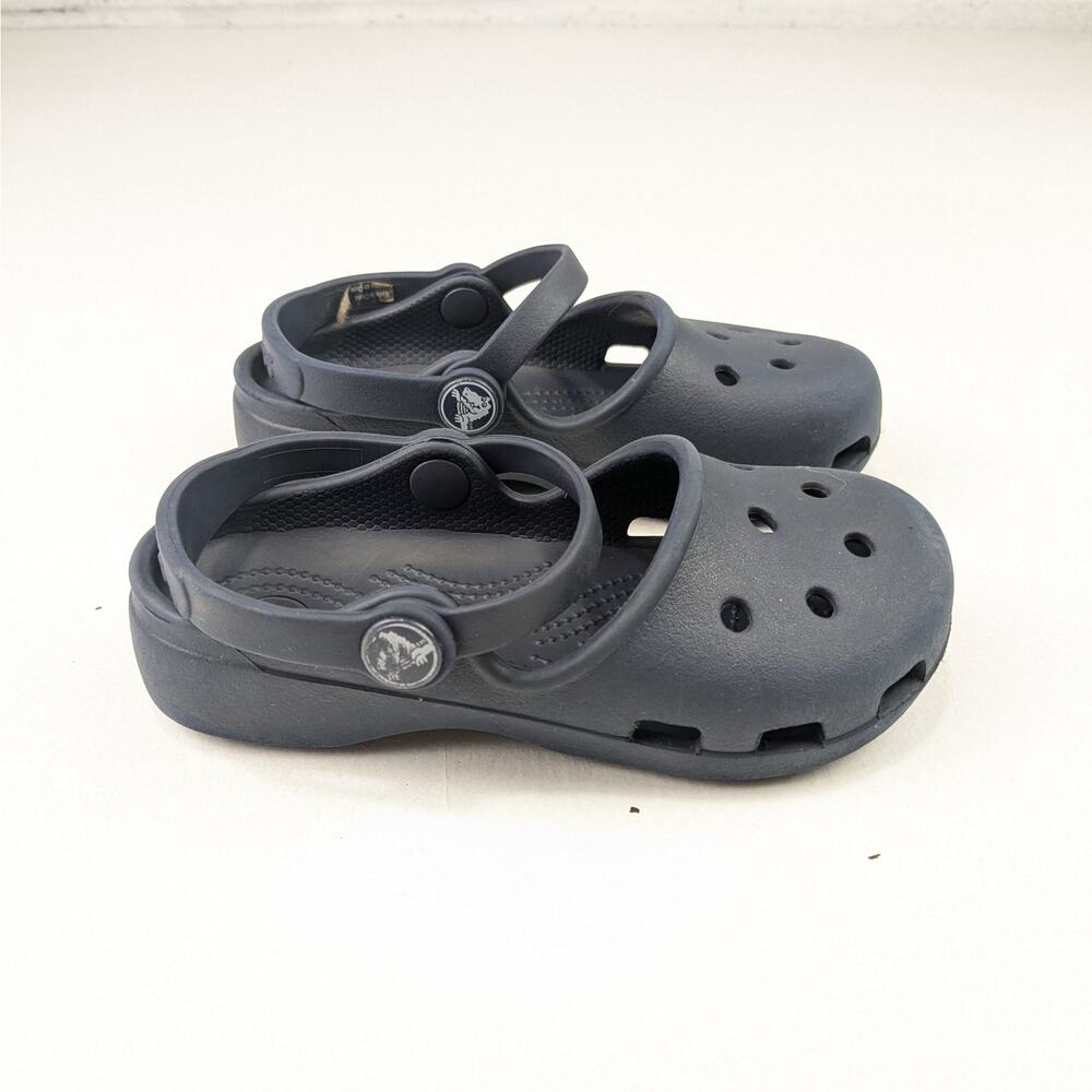 Crocs Youth Size 10 Navy Mary Jane Shoes